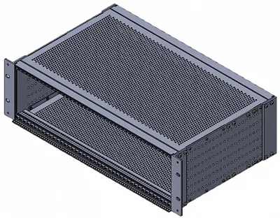 Блочный приборный каркас формата 3U-84HP Блочный приборный каркас формата 3U-84HP